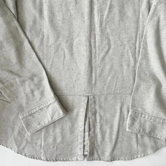 NorthFace Women XL Shirt Grey Black Specks Cotton Outdoor Hiking Trail Active - Picture 10 of 14